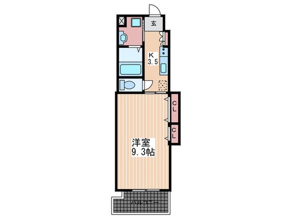 ノーブル縮景園の物件間取画像